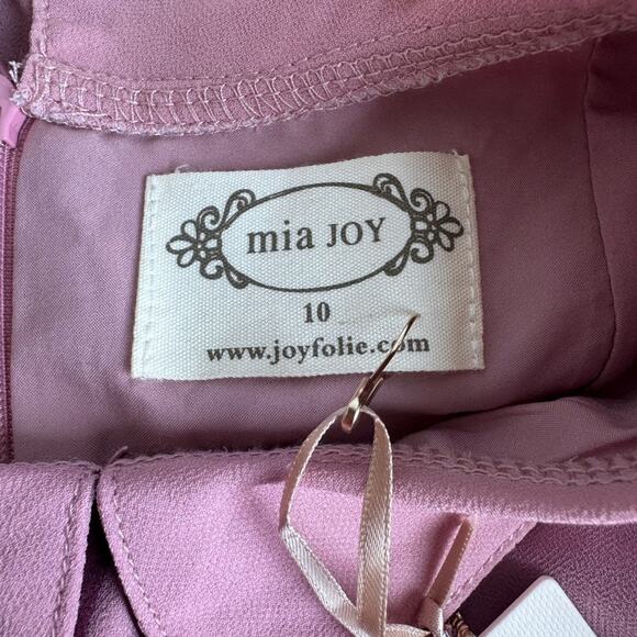Joyfolie Mia Joy Paris Petticoat Dress Girls Mauve Size‎ 10 party elegant formal - Picture 4 of 12